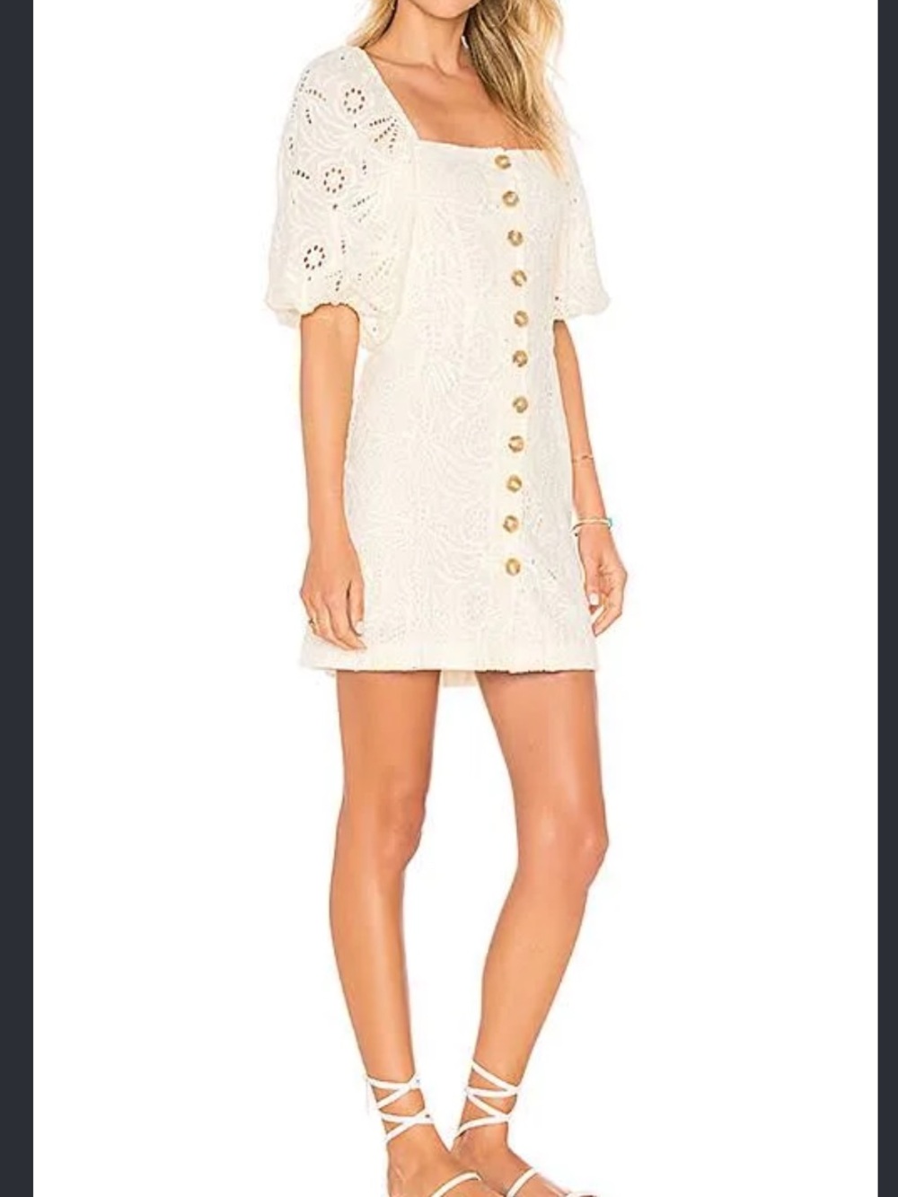 Free People Mini Dress Crotchet Size 2